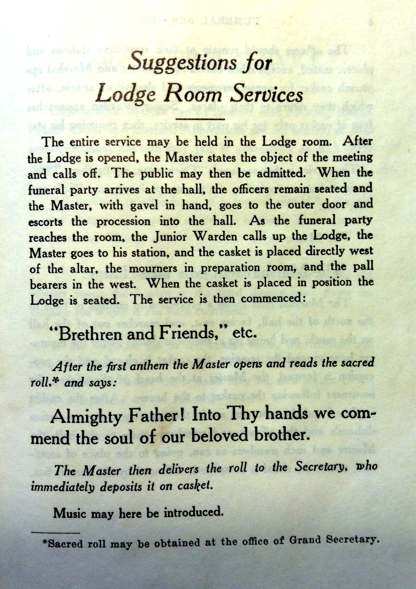 1929 Cal Masonic Funeral